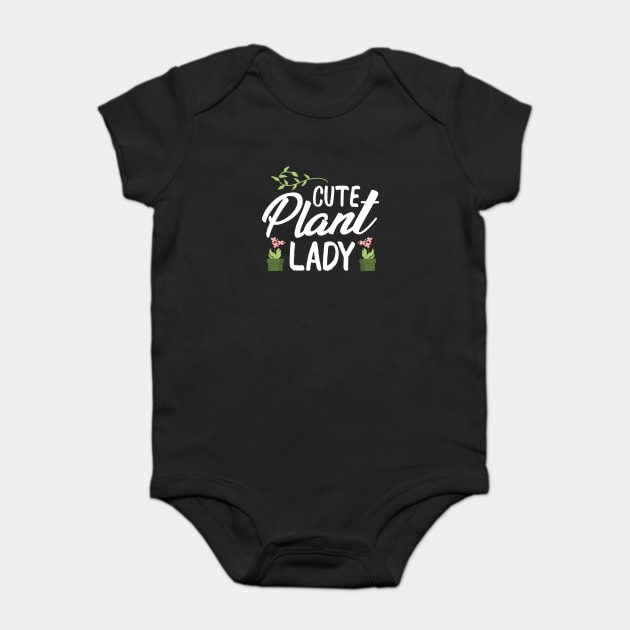 Cute plant lady Baby Bodysuit by Tshirtiz